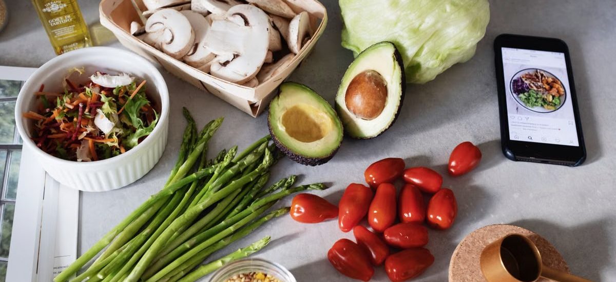 A fresh selection of vegetables and ingredients for preparing a nutritious meal.